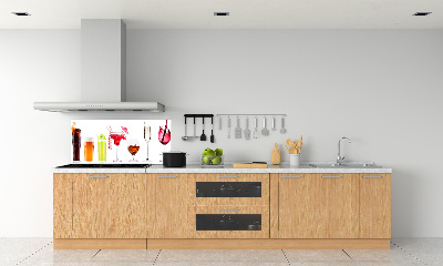 Spatplaat keuken Drankenset