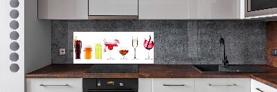 Spatplaat keuken Drankenset