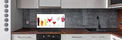 Spatplaat keuken Drankenset