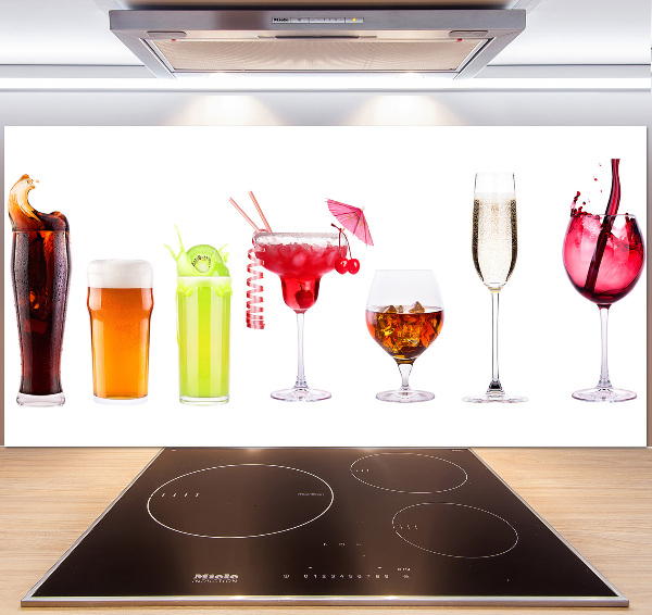 Spatplaat keuken Drankenset
