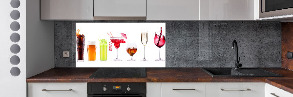 Spatplaat keuken Drankenset