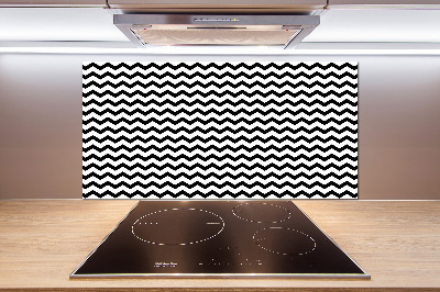 Glazen achterwand keuken Zigzags
