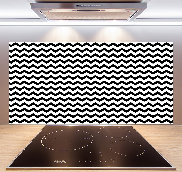Glazen achterwand keuken Zigzags