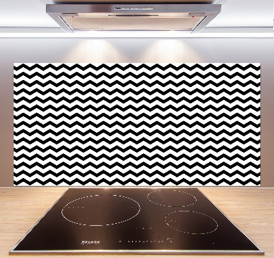 Glazen achterwand keuken Zigzags