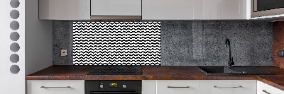 Glazen achterwand keuken Zigzags