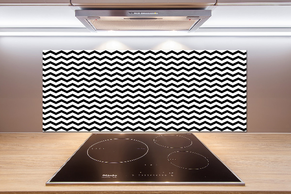 Glazen achterwand keuken Zigzags
