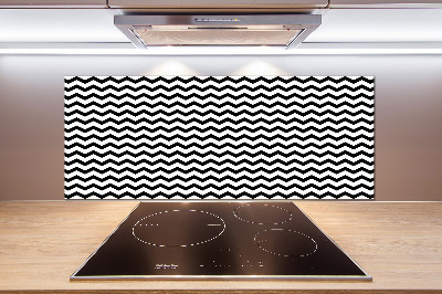 Glazen achterwand keuken Zigzags