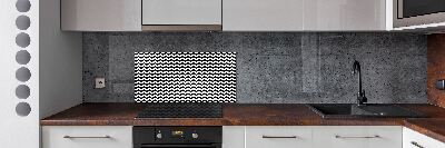 Glazen achterwand keuken Zigzags