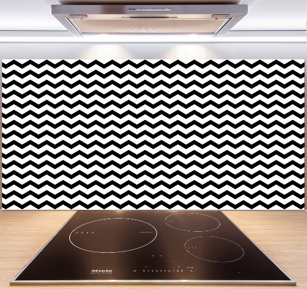 Glazen achterwand keuken Zigzags
