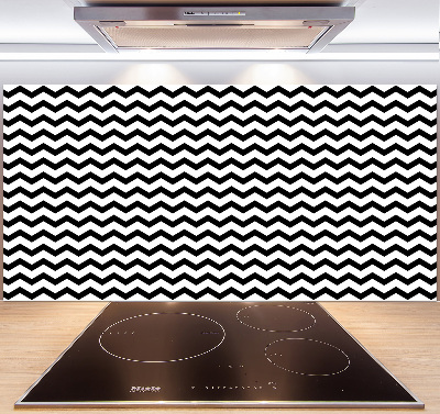 Glazen achterwand keuken Zigzags