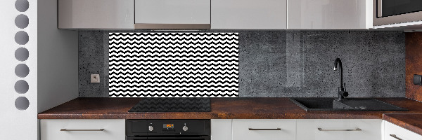 Glazen achterwand keuken Zigzags