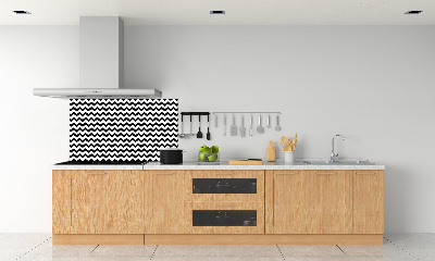 Glazen achterwand keuken Zigzags
