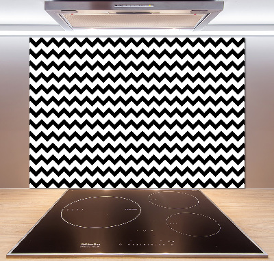 Glazen achterwand keuken Zigzags