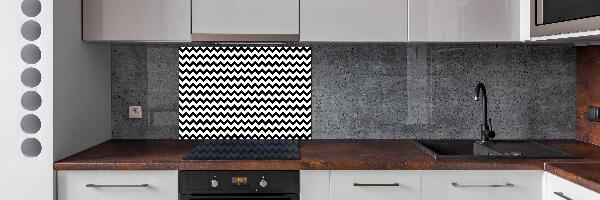 Glazen achterwand keuken Zigzags