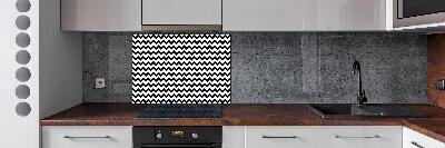 Glazen achterwand keuken Zigzags