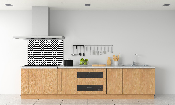Glazen achterwand keuken Zigzags