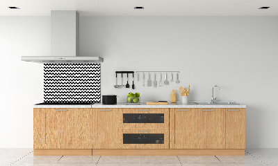 Glazen achterwand keuken Zigzags