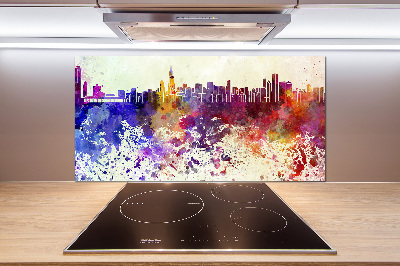 Spatplaat keuken Kleurrijk Chicago