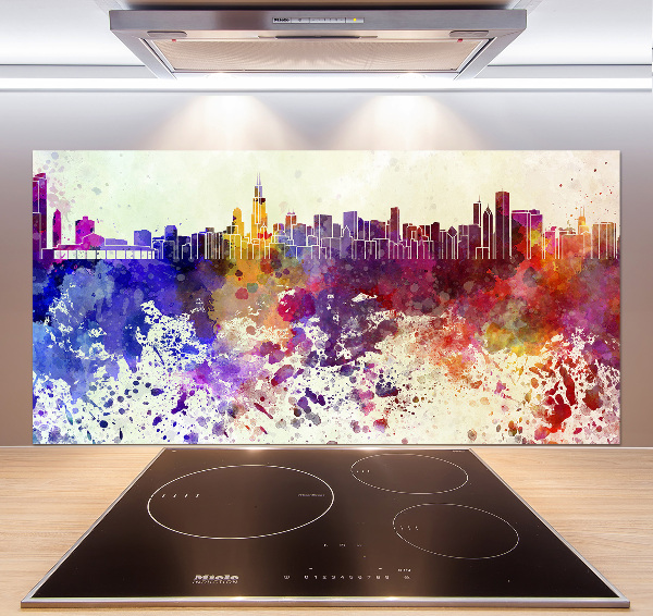 Spatplaat keuken Kleurrijk Chicago
