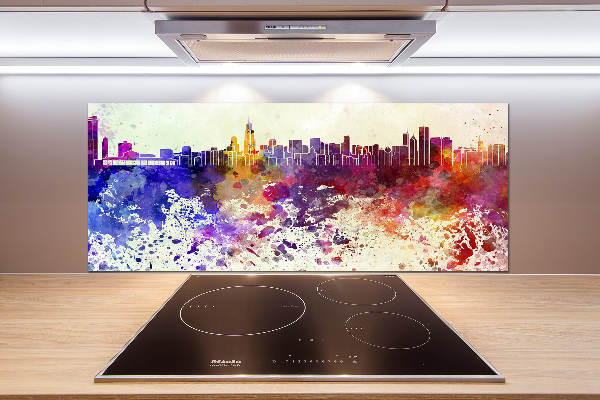 Spatplaat keuken Kleurrijk Chicago