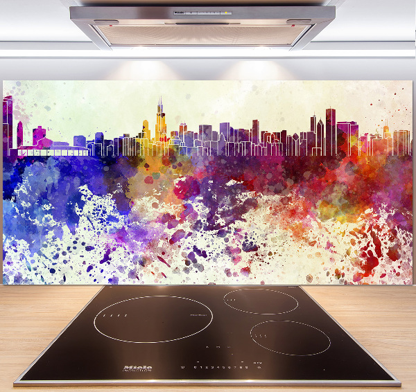 Spatplaat keuken Kleurrijk Chicago