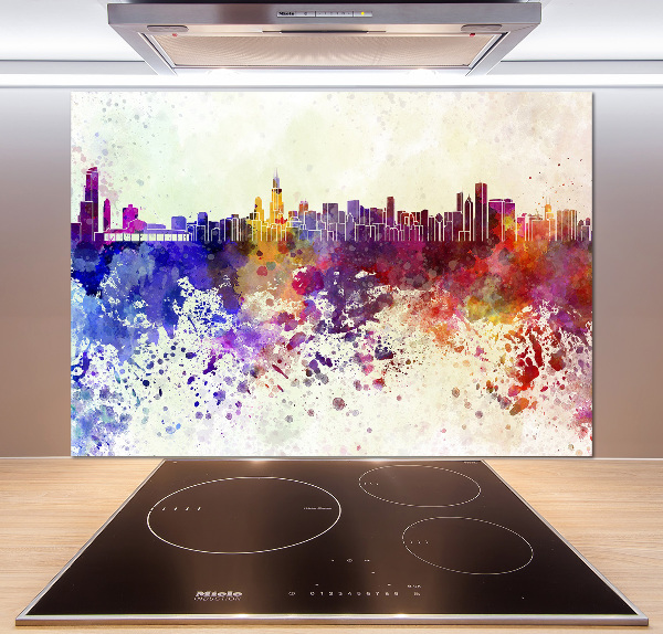 Spatplaat keuken Kleurrijk Chicago