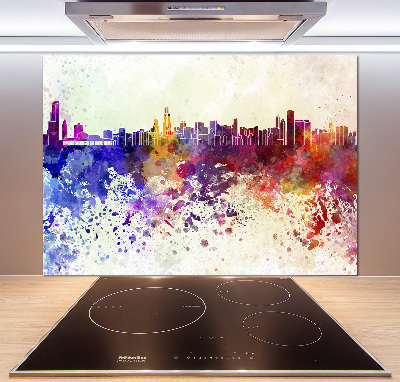 Spatplaat keuken Kleurrijk Chicago
