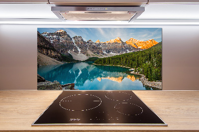 Panel do kuchni Jezioro w górach