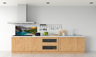Spatscherm keuken Meer in de bergen
