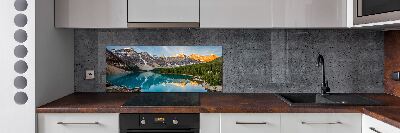 Spatscherm keuken Meer in de bergen