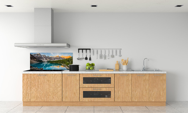 Spatscherm keuken Meer in de bergen