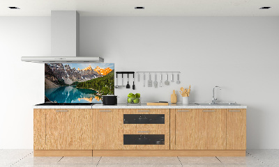 Spatscherm keuken Meer in de bergen