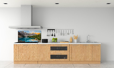 Spatscherm keuken Meer in de bergen