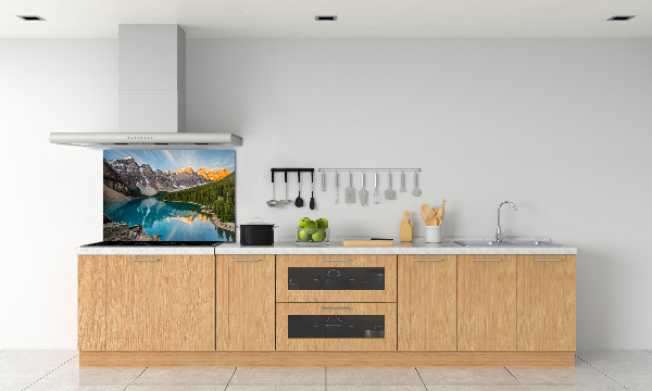 Spatscherm keuken Meer in de bergen