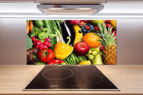 Achterwand keuken Groenten en fruit