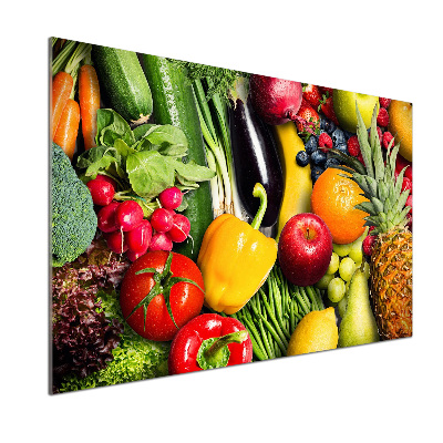 Achterwand keuken Groenten en fruit