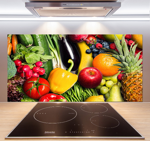 Achterwand keuken Groenten en fruit