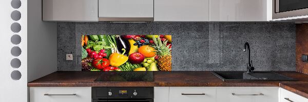 Achterwand keuken Groenten en fruit