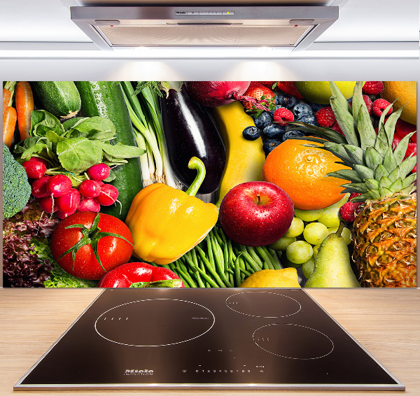 Achterwand keuken Groenten en fruit