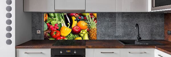 Achterwand keuken Groenten en fruit