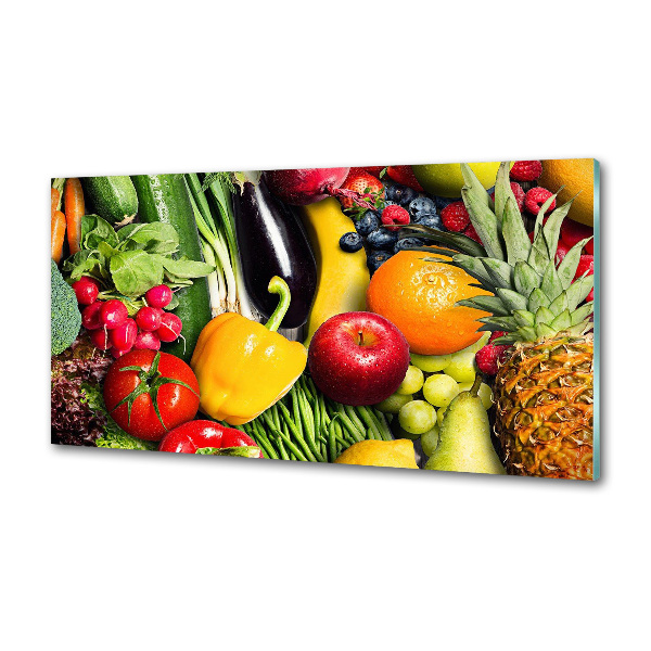 Achterwand keuken Groenten en fruit