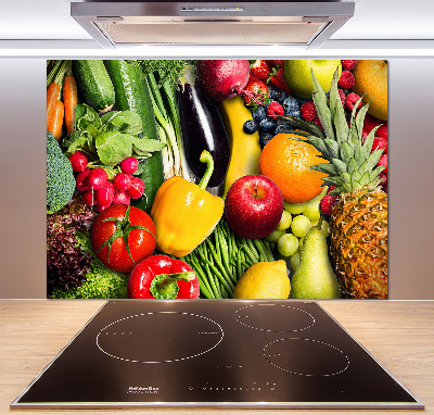 Achterwand keuken Groenten en fruit