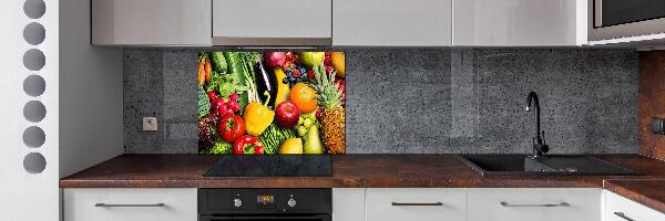 Achterwand keuken Groenten en fruit