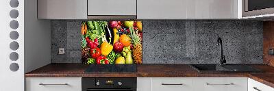Achterwand keuken Groenten en fruit