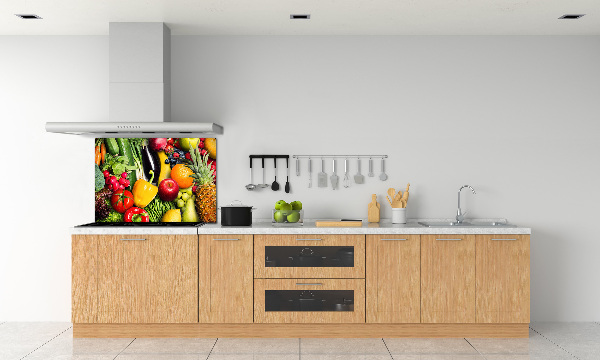 Achterwand keuken Groenten en fruit