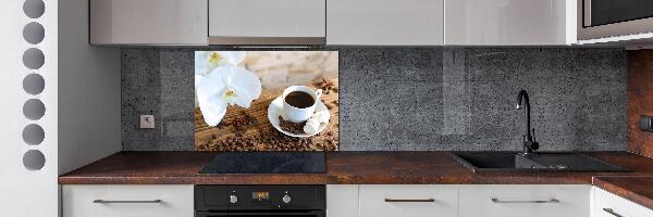 Spatscherm keuken Een kopje koffie