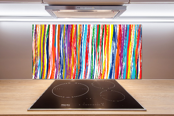 Achterwand keuken Kleurrijke strepen