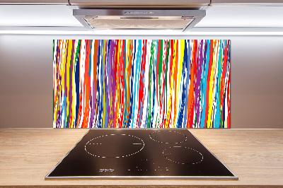 Achterwand keuken Kleurrijke strepen