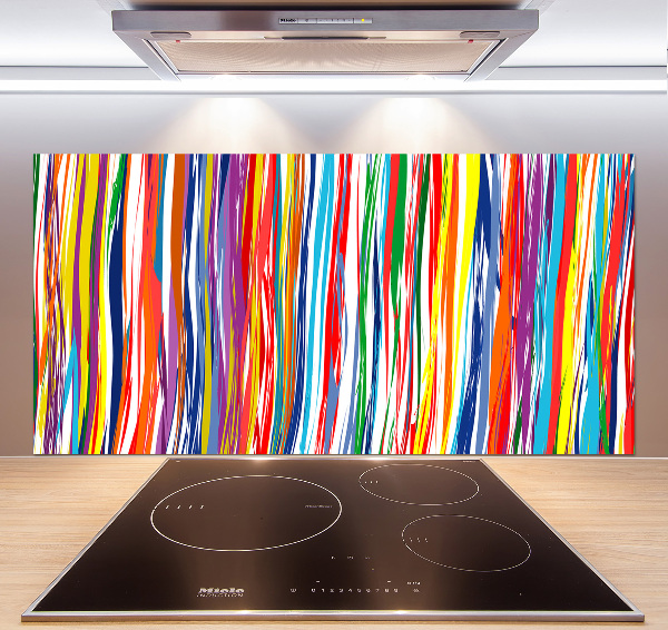 Achterwand keuken Kleurrijke strepen