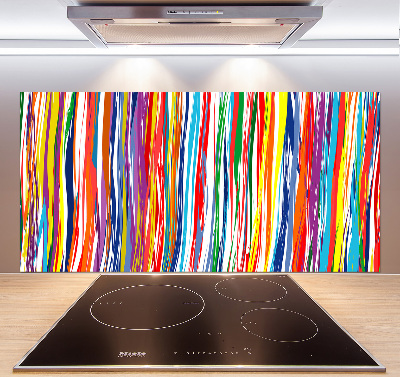 Achterwand keuken Kleurrijke strepen